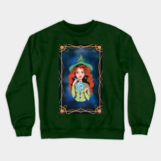 Ginger hair pisces witch Crewneck Sweatshirt